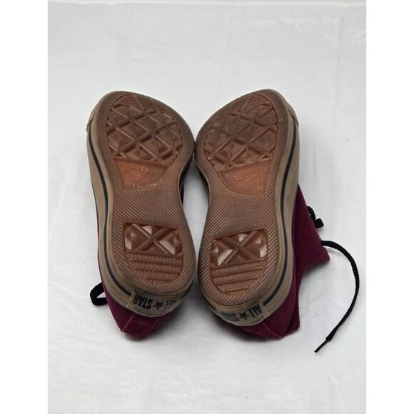Converse All Star Burgundy Red Low Top Sneakers Women 's 10.5 Men's 8.5 - Picture 7 of 10